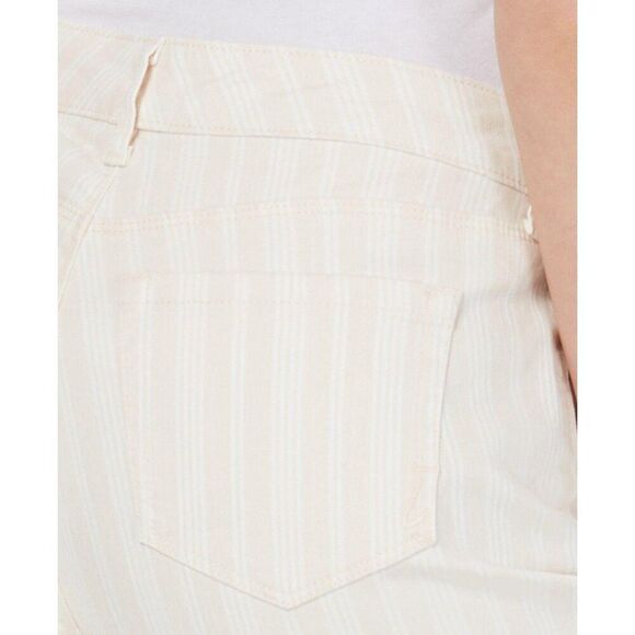 Style & Co Curvy Tummy Control Jeans Women's 16 XL Pale Pink Striped Skinny NEW - Picture 14 of 14